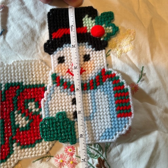 Vintage Festive Santa and Snowman Greetings Decor - Picture 5 of 5